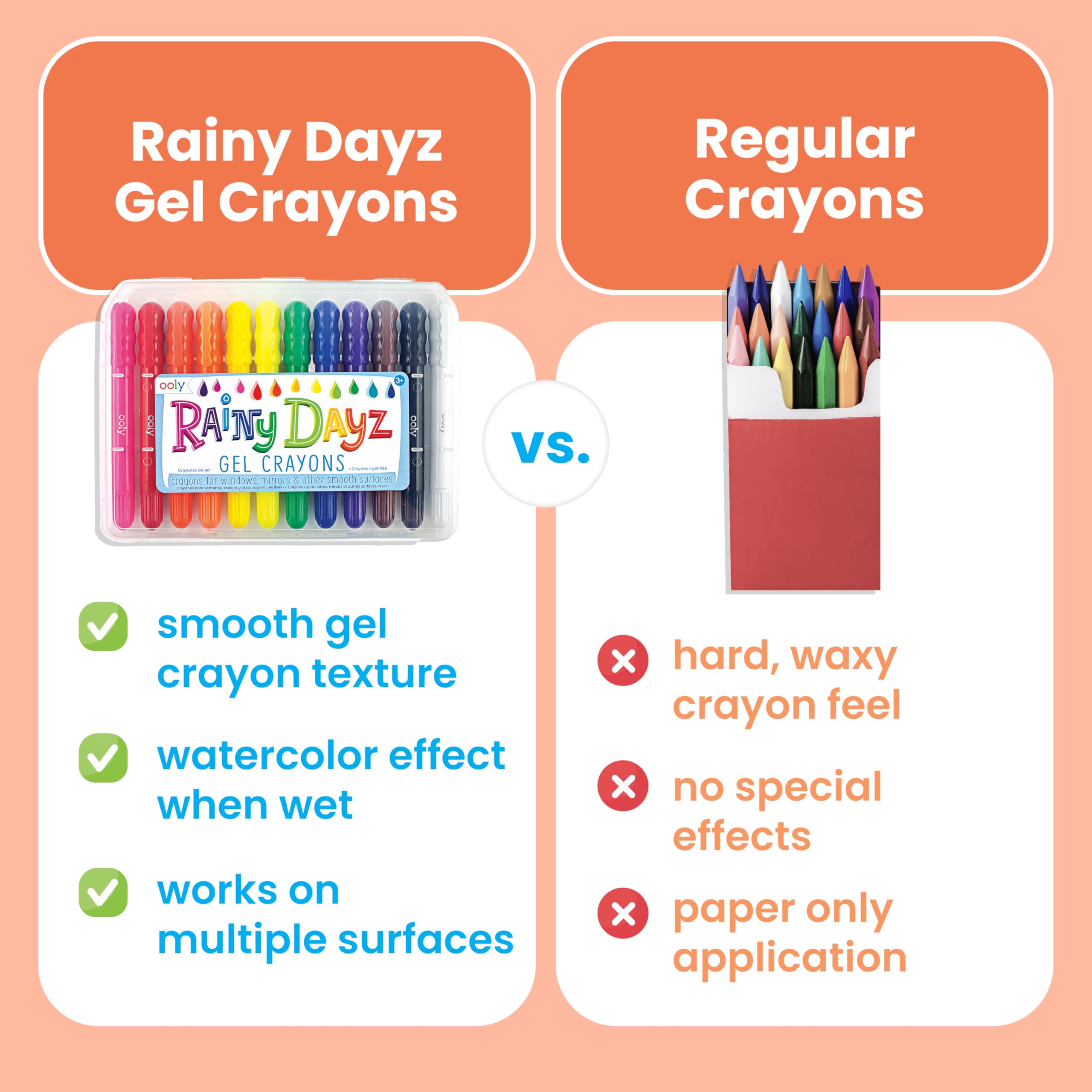 International Arrivals is newly OOLY 133-48 Rainy Dayz Gel Crayons